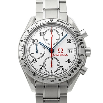 オメガ スピードマスター デイト オリンピックコレクション 3513.20 ホワイト メンズ 時計 【中古】【wristwatch】