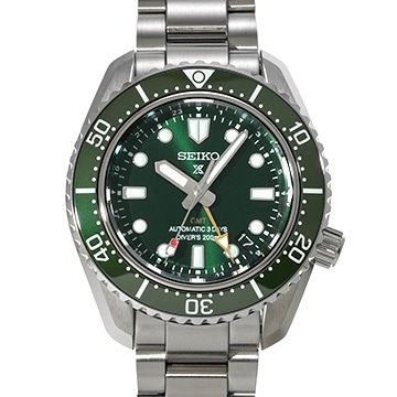 セイコー プロスペックス ダイバースキューバ 1968 メカニカルダイバーズ 現代デザイン GMT SBEJ009 グリーン メンズ 時計 【中古】【wristwatch】