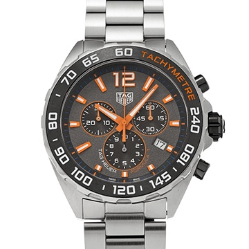 タグ ホイヤー フォーミュラ1 クォーツ クロノグラフ CAZ101AH.BA0842 グレー/ブラック メンズ 時計 【中古】【wristwatch】