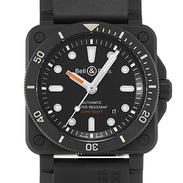 ベル＆ロス BR 03-92 ダイバーブラックマット BR0392-D-BL-CE/SRB ブラック メンズ 時計 【中古】【wristwatch】