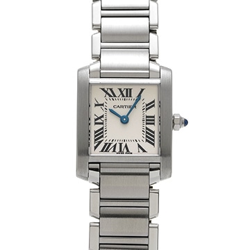 カルティエ タンクフランセーズ SM　 W51008Q3 シルバー レディース 時計 【中古】【wristwatch】