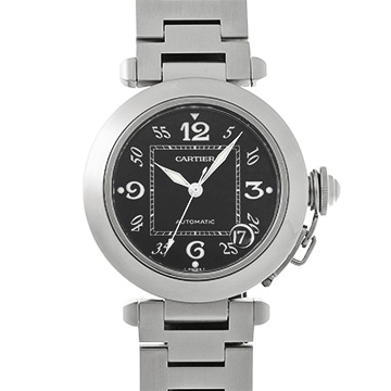 カルティエ パシャC W31043M7 ブラック ユニセックス 時計 【中古】【wristwatch】