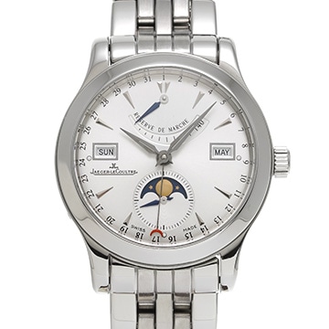 ジャガー ルクルト マスター カレンダー Q151812A シルバー メンズ 時計 【中古】【wristwatch】