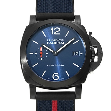 パネライ ルミノール クアランタ スティール DLC ルナロッサ PAM01408 ブルー メンズ 時計 【中古】【wristwatch】