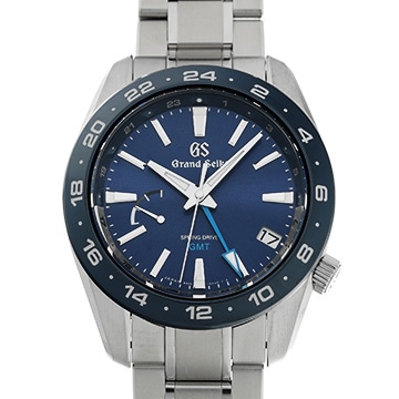 グランドセイコー スポーツコレクション スプリングドライブ GMT SBGE255 ブルー メンズ 時計 【中古】【wristwatch】