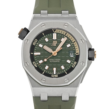 オーデマ ピゲ ロイヤルオーク オフショア ダイバー 15720ST.OO.A052CA.01 カーキグリーン メンズ 時計 【中古】【wristwatch】