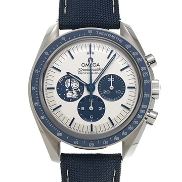 オメガ スピードマスター ムーンウォッチ コーアクシャル マスタークロノメーター シルバー スヌーピーアワード 310.32.42.50.02.001 シルバー/ブルー メンズ 時計 【中古】【wristwatch】