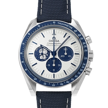 オメガ スピードマスター ムーンウォッチ コーアクシャル マスタークロノメーター シルバー スヌーピーアワード 310.32.42.50.02.001 シルバー/ブルー メンズ 時計 【中古】【wristwatch】