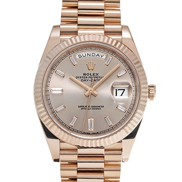 ロレックス デイデイト 40 228235A サンダスト/ダイヤモンド メンズ 時計 【中古】【wristwatch】