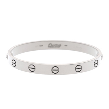 カルティエ ラブブレスレット #18 旧型 シルバー K18ホワイトゴールド WG レディース ジュエリー 【中古】【jewelry】