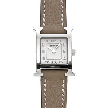 エルメス Hウォッチ ミニ HH1.110 ホワイト レディース 時計 【新品】【wristwatch】