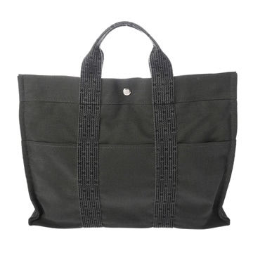 エルメス エールライン トート MM グレー キャンバス ユニセックス バッグ 【中古】【bag】