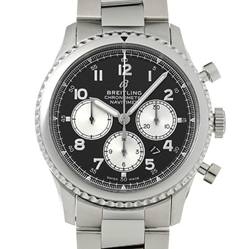 ブライトリング ナビタイマー 8 B01 クロノグラフ 43 AB0117131B1A1 ブラック/シルバー メンズ 時計 【中古】【wristwatch】