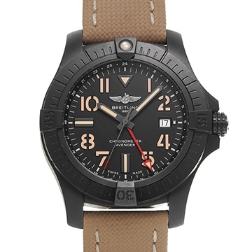 ブライトリング アベンジャー オートマチック GMT 45 V32395101B1X1 ブラック メンズ 時計 【中古】【wristwatch】