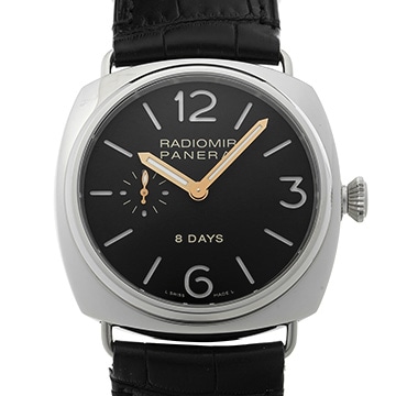 パネライ ラジオミール 8デイズ PAM00190 ブラック メンズ 時計 【中古】【wristwatch】