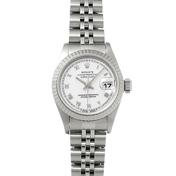 ロレックス デイトジャスト 69174 ホワイト レディース 時計 【中古】【wristwatch】