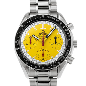 オメガ スピードマスター レーシング ミハエル・シューマッハ 3510.12 イエロー メンズ 時計 【中古】【wristwatch】