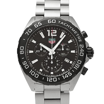 タグ ホイヤー フォーミュラ1 クォーツ クロノグラフ CAZ1010.BA0842 ブラック メンズ 時計 【中古】【wristwatch】