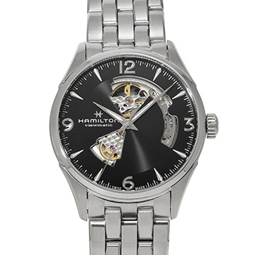 ハミルトン ジャズマスター オープンハート 42mm H32705131 ブラック メンズ 時計 【中古】【wristwatch】