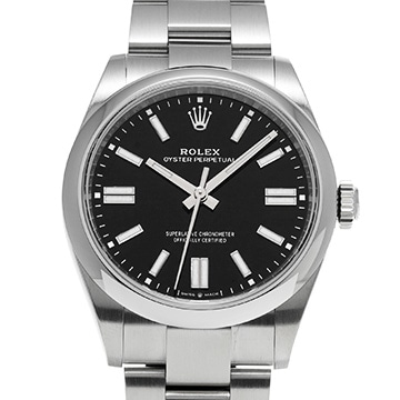 ロレックス オイスターパーペチュアル 41 134300 ブラック メンズ 時計 【中古】【wristwatch】