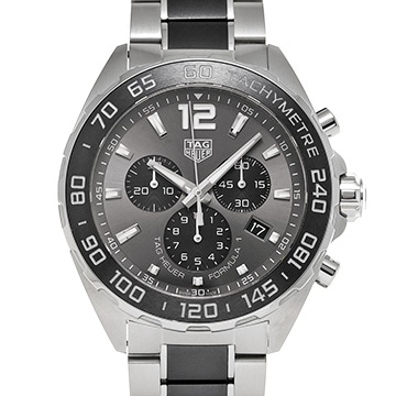 タグ ホイヤー フォーミュラ1 クォーツ クロノグラフ CAZ1011.BA0843 グレー/ブラック メンズ 時計 【中古】【wristwatch】
