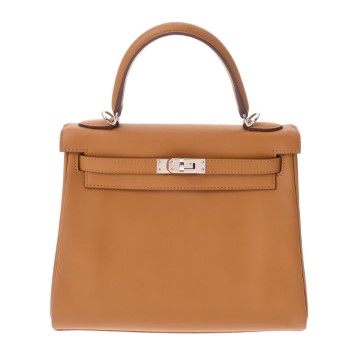 エルメス ケリー 25 内縫い セサミ ヴォースイフト レディース バッグ 【中古】【bag】