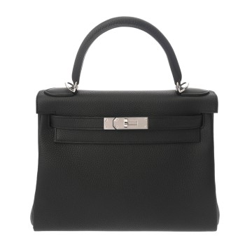 エルメス ケリー 28 内縫い ブラック トゴ レディース バッグ 【新品】【bag】