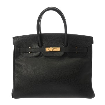 エルメス バーキン 35 ブラック アルデンヌ ユニセックス バッグ 【中古】【bag】