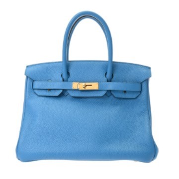エルメス バーキン 30  ブルーザンジバル トゴ レディース バッグ 【中古】【bag】
