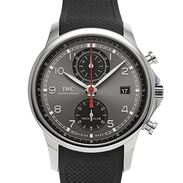 IWC ポルトギーゼ ヨットクラブ クロノグラフ IW390503 スレートグレー/ブラック メンズ 時計 【中古】【wristwatch】