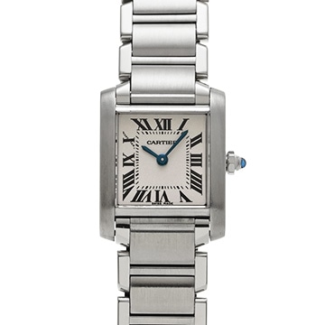 カルティエ タンクフランセーズ SM　 W51008Q3 シルバー レディース 時計 【中古】【wristwatch】
