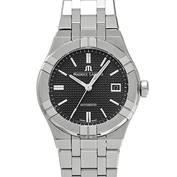 モーリス ラクロア アイコン オートマティック 39mm AI6007-SS002-330-1 ブラック メンズ 時計 【中古】【wristwatch】