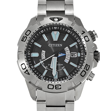 シチズン プロマスター マリーンシリーズ エコ・ドライブ AS7141-60E ブラック メンズ 時計 【中古】【wristwatch】