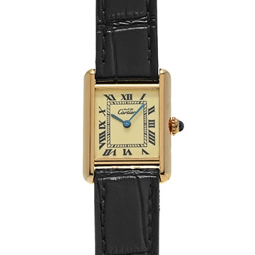 カルティエ マストタンク SM W1003153 アイボリー レディース 時計 【中古】【wristwatch】