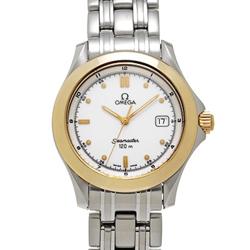 オメガ シーマスター 120 デイト 2311.20 ホワイト メンズ 時計 【中古】【wristwatch】