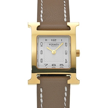 エルメス Hウォッチ HH1.201 ホワイト レディース 時計 【中古】【wristwatch】