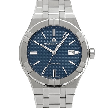 モーリス ラクロア アイコン オートマティック AI6008-SS002-430-1 ブルー メンズ 時計 【中古】【wristwatch】