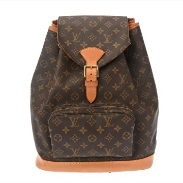 ルイ ヴィトン モノグラム モンスリ GM ブラウン M51135 モノグラムキャンバス レディース バッグ 【中古】【bag】