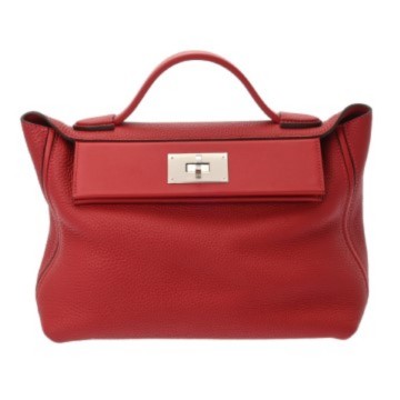 エルメス 24/24 29 ルージュピマン トリヨンモーリス/ヴォースイフト レディース バッグ 【中古】【bag】