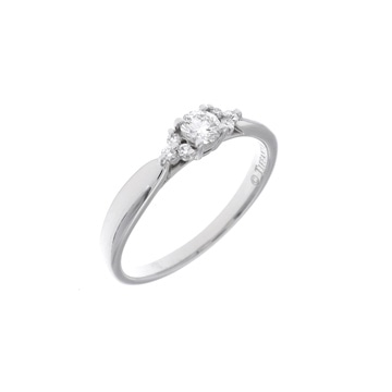 ティファニー ハーモニー サイドストーン リング #10 シルバー Pt950プラチナ レディース ジュエリー 【中古】【jewelry】