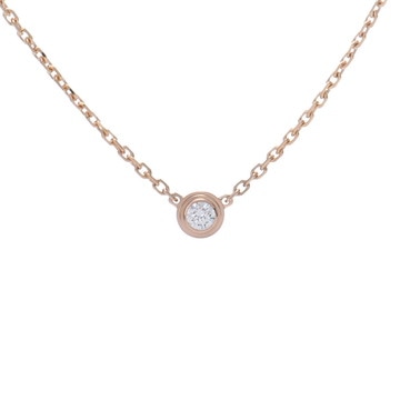 カルティエ ダムール ネックレス XS ゴールド CRN7412200 K18ピンクゴールド PG レディース ジュエリー 【中古】【jewelry】