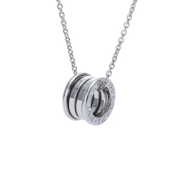 ブルガリ B-ZERO1 ネックレス シルバー K18ホワイトゴールド WG レディース ジュエリー 【中古】【jewelry】