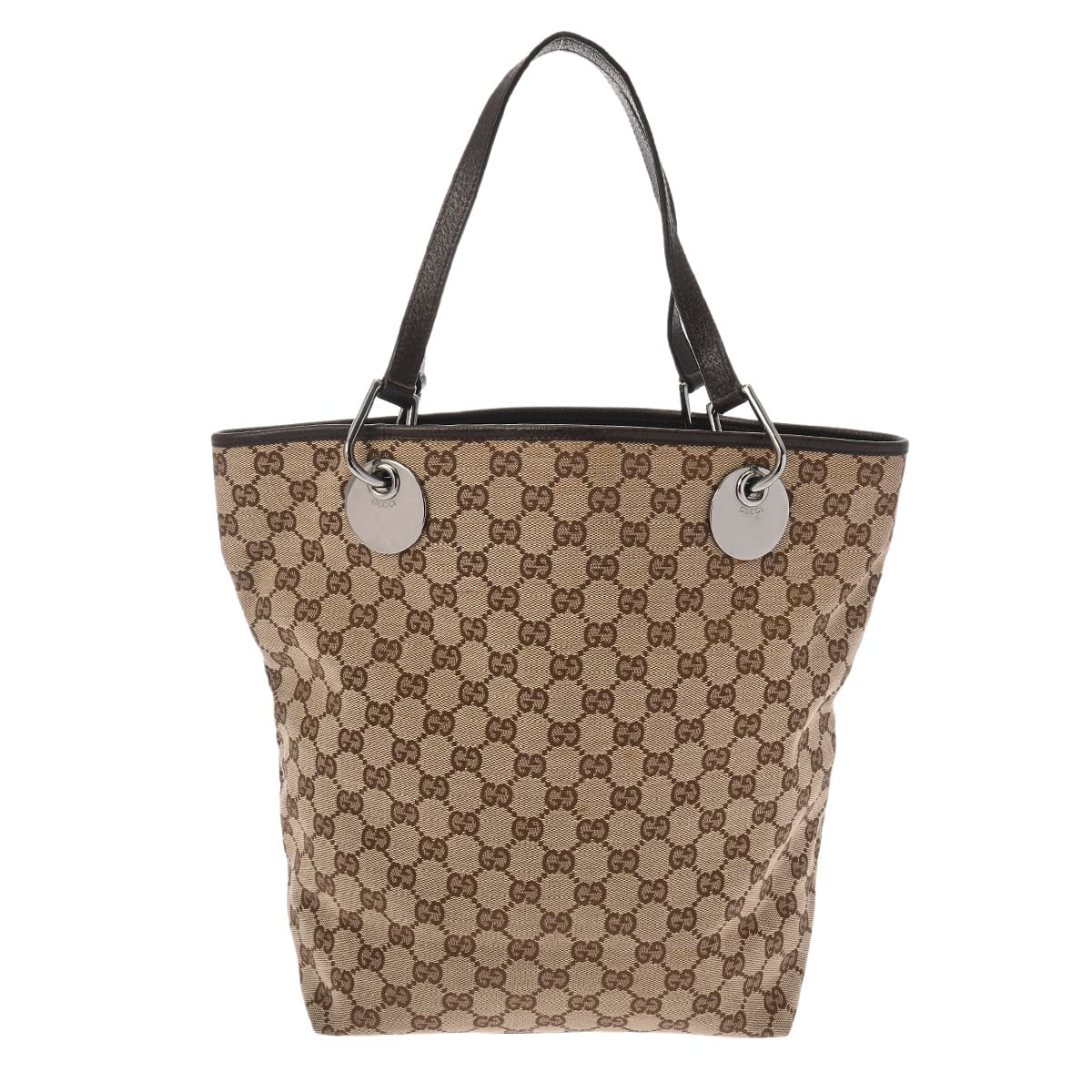 グッチ GG柄 ブラウン 120836 GGキャンバス/レザー レディース バッグ 【中古】【bag】