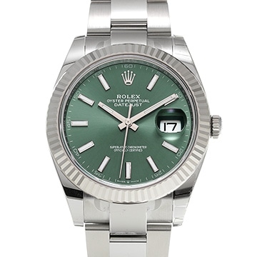 ロレックス デイトジャスト 41 126334 ミントグリーン メンズ 時計 【新品】【wristwatch】