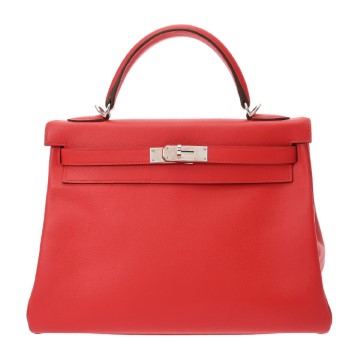 エルメス ケリー 32 内縫い ヴェルソ ルージュクー/ルージュアッシュ エバーカラー レディース バッグ 【中古】【bag】