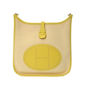 エルメス エヴリン3 PM ライム トワルアッシュ/トリヨンクレマンス レディース バッグ 【中古】【bag】
