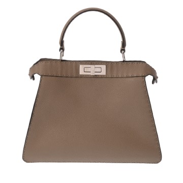 フェンディ セレリア  ピーカブー I SeeU ミディアム ベージュ 8BN321 レザー レディース バッグ 【中古】【bag】