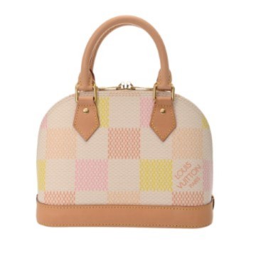 ルイ ヴィトン ダミエリシャス アルマBB 2WAY ピーチ N40516 ダミエキャンバス レディース バッグ 【中古】【bag】