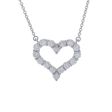 ティファニー センチメンタルハート ネックレス スモール シルバー Pt950プラチナ レディース ジュエリー 【中古】【jewelry】