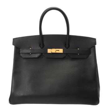 エルメス バーキン 35 ブラック アルデンヌ ユニセックス バッグ 【中古】【bag】